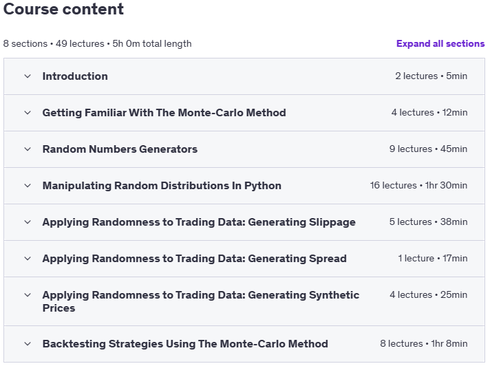 Course topics · Monte-Carlo Backtesting for Algorithmic Trading Strategies 2025-1