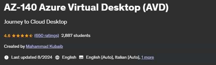 Pictures · AZ-140 Azure Virtual Desktop (AVD) 2023-2