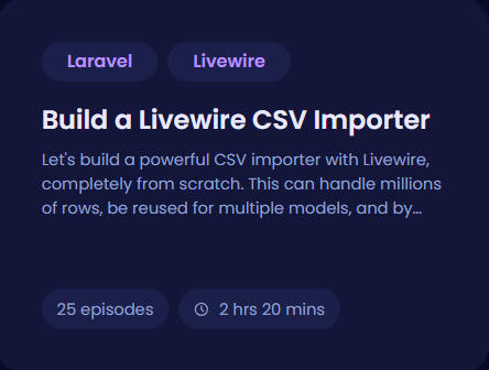 Pictures · CodeCourse – Build a Livewire CSV Importer 2022-8