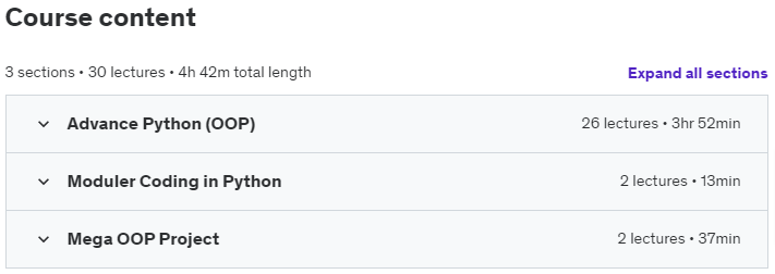 Course topics · OOPs in Python 2024-10