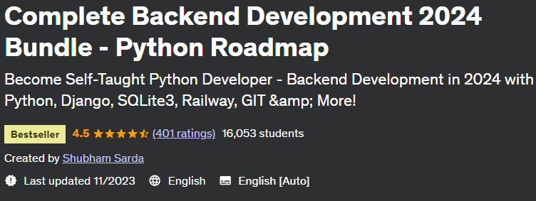 Pictures · Complete Backend Development 2024 Bundle – Python Roadmap 2023-6