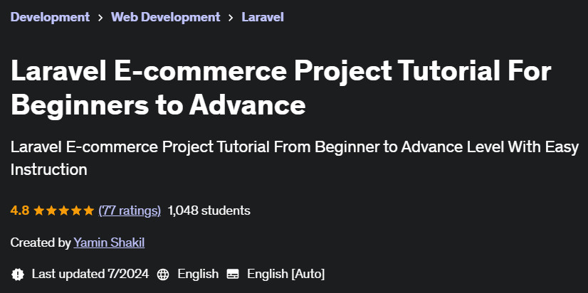 Pictures · Udemy — Laravel E-commerce Project Tutorial For Beginners to Advance 2022-8
