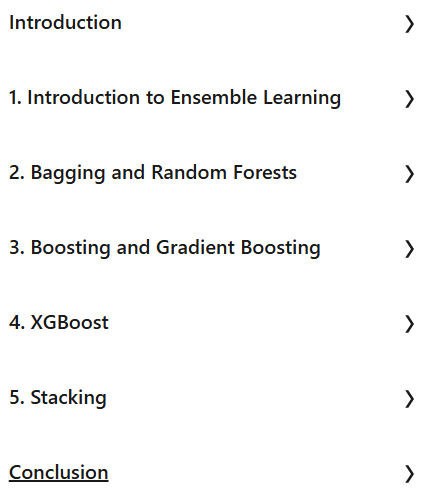Course topics · Applied Machine Learning: Ensemble Learning 2025-2