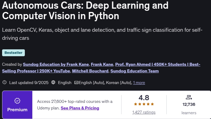 Pictures · Udemy — Autonomous Cars: Deep Learning and Computer Vision in Python 2025-9