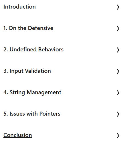 Course topics · LinkedIn — Secure Coding in C 2025-3