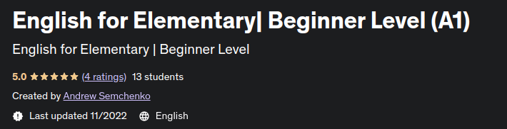 Pictures · English for Elementary| Beginner Level (A1) 2022-11