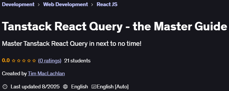 Pictures · Tanstack React Query – the Master Guide 2025-6