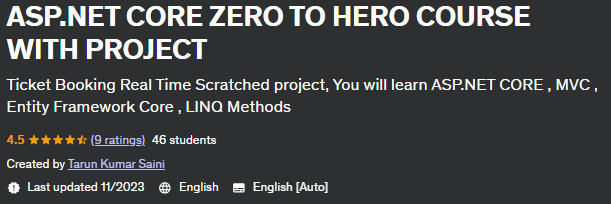 Pictures · Udemy — ASP.NET CORE ZERO TO HERO COURSE WITH PROJECT 2023-9