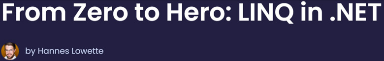 Pictures · Dometrain — From Zero to Hero: LINQ in .NET 2024-6