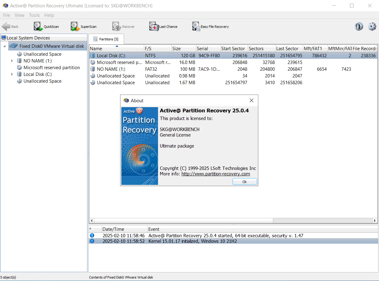 Pictures · Active Partition Recovery Ultimate 25.1.2 + WinPE