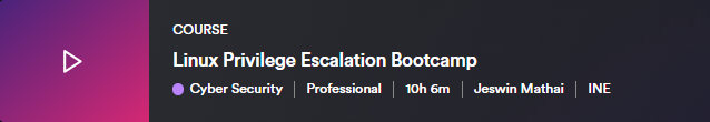 Pictures · INE — Linux Privilege Escalation Bootcamp 2023-5