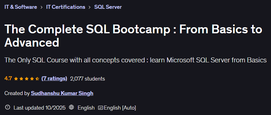 Imágenes · El completo SQL Bootcamp: de básicos a avanzados 2025-8