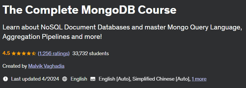 Pictures · Udemy — The Complete MongoDB Course 2024-4