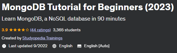 Pictures · Udemy — Udmy – MongoDB Tutorial for Beginners (2023) 2022-6
