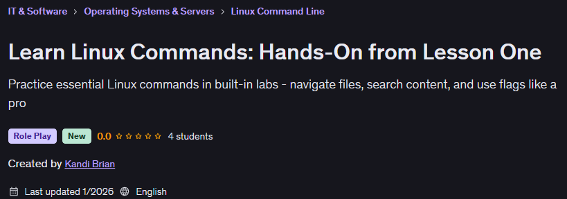 Images · Apprendre Linux Commands : Hands-On de Lesson One 2026-2