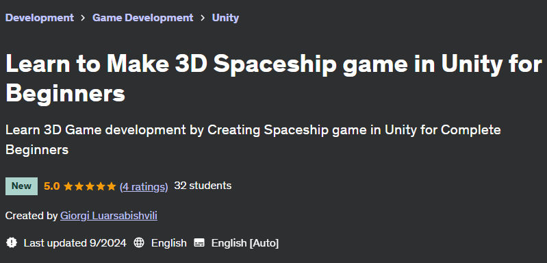 Pictures · Learn to Make 3D Spaceship game in Unity for Beginners 2024-9