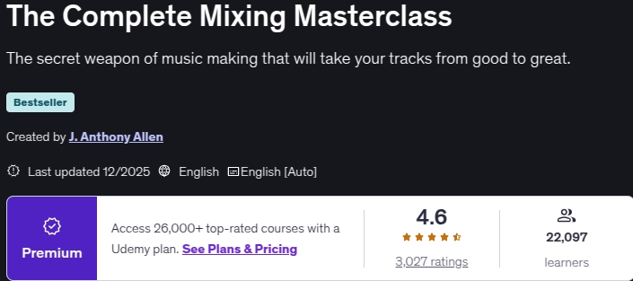 Pictures · Udemy — The Complete Mixing Masterclass 2025-12