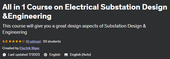 Pictures · Udemy — All in 1 Course on Electrical Substation Design &Engineering 2023-3