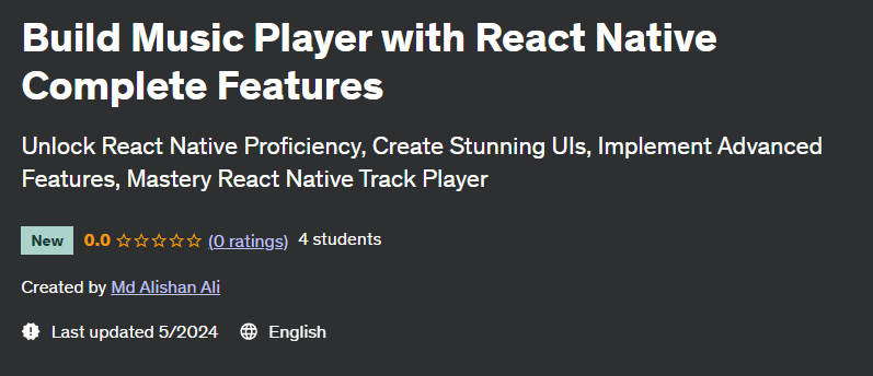 Pictures · Build Music Player with React Native Complete Features 2024-5