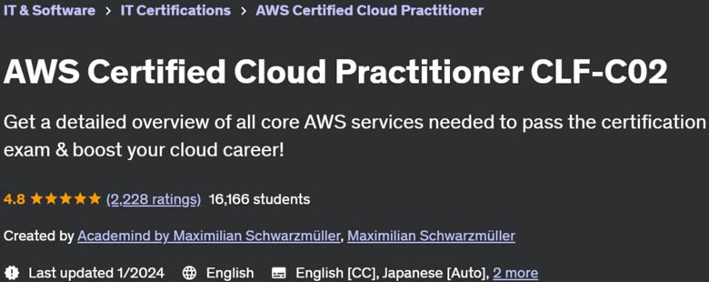 Pictures · Udemy — AWS Certified Cloud Practitioner CLF-C02 2022-8