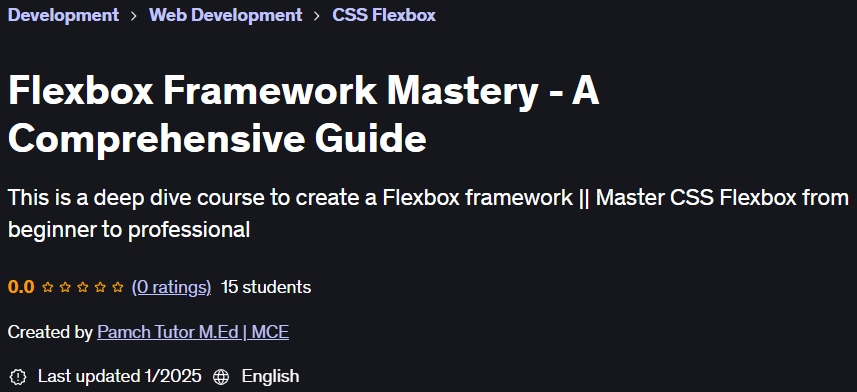 Pictures · Udemy — Flexbox Framework Mastery – A Comprehensive Guide 2024-11