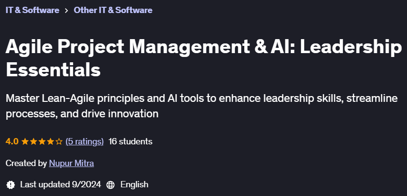 Pictures · Udemy — Agile Project Management & AI: Leadership Essentials 2024-9