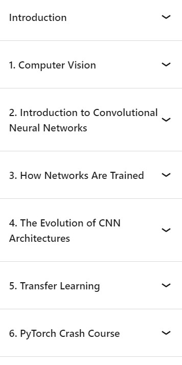 Course topics · Computer Vision for Data Scientists 2023-10