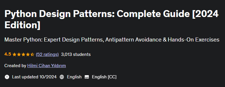 Pictures · Udemy — Python Design Patterns: Complete Guide [2024 Edition] 2024-10