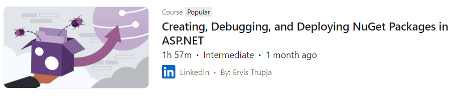 Pictures · LinkedIn — Creating, Debugging, and Deploying NuGet Packages in ASP.NET 2024-11