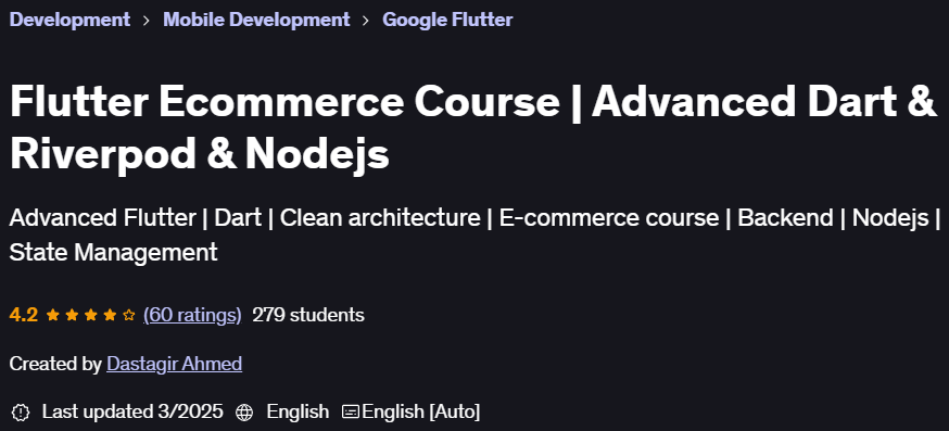 Pictures · Flutter Ecommerce Course | Advanced Dart & Riverpod & Nodejs 2025-3