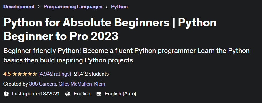 이미지 · Python 절대적인 초보자를 위한 Python 시작하기 Pro 2021-8