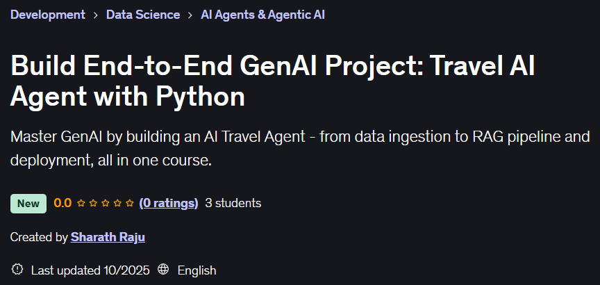 Pictures · Build End-to-End GenAI Project: Travel AI Agent with Python 2025-8