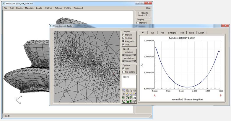 Pictures · Fracture Analysis FRANC3D 6.0.5