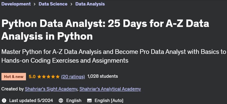 Pictures · Python Data Analyst: 25 Days for A-Z Data Analysis in Python 2024-4