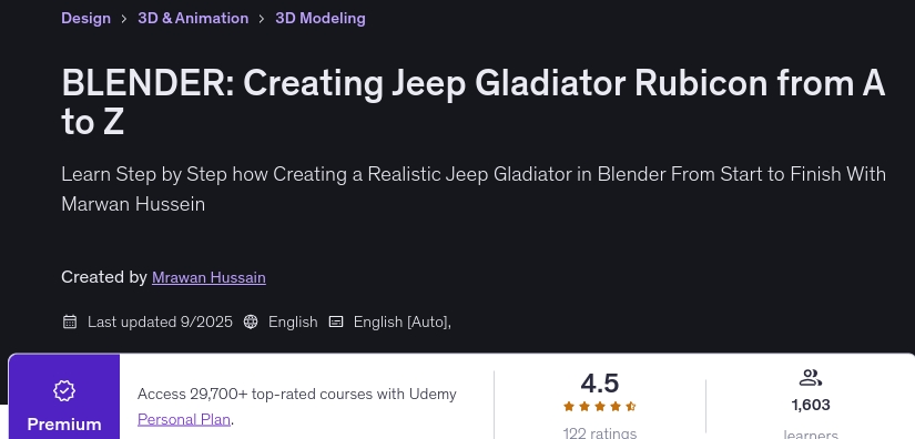 Pictures · BLENDER: Creating Jeep Gladiator Rubicon from A to Z 2025-9