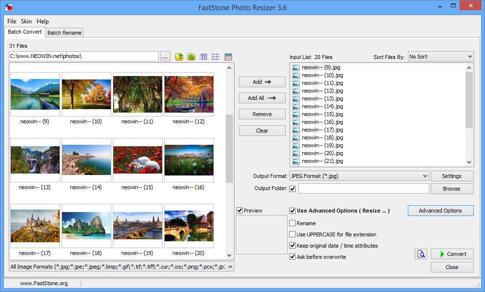 تصاویر · FastStone Photo Resizer کے مترادفات 4.5 کاروباری + ٹرانسمیشن