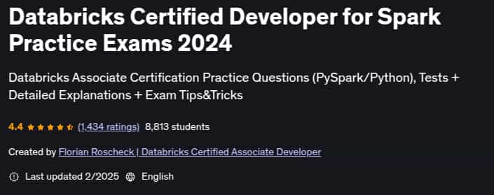 Pictures · Udemy — Databricks Certified Developer for Spark Practice Exams 2024 2025-2