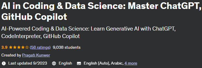Pictures · AI in Coding & Data Science: Master ChatGPT, GitHub Copilot 2023-4