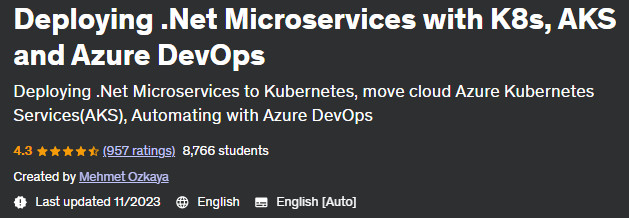 Pictures · Deploying .Net Microservices with K8s, AKS and Azure DevOps 2023-11