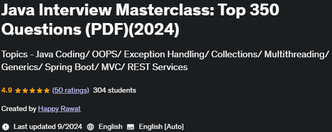 Pictures · Udemy — Java Interview Masterclass: Top 350 Questions (PDF) 2024-9