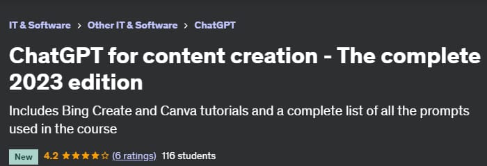 Pictures · Udemy — ChatGPT for content creation – The complete 2023 edition 2023-10
