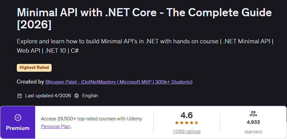 이미지 · 최소한 API 와 함께 .NET 원제 : The Complete Guide [2026] 2026-4