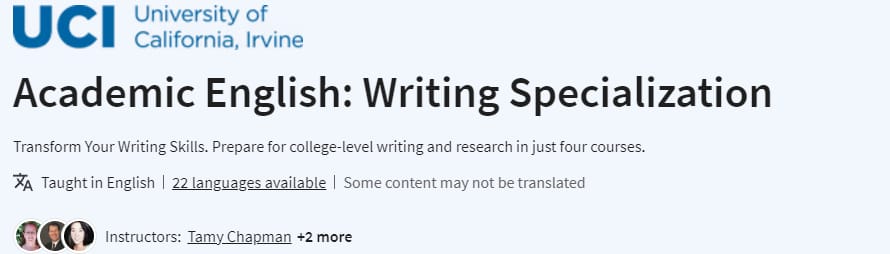 Pictures · Coursera — Academic English: Writing Specialization 2024-4