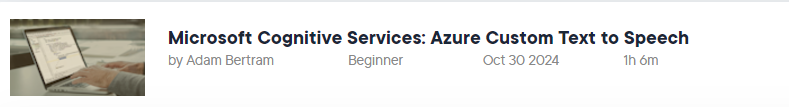 Pictures · Microsoft Cognitive Services: Azure Custom Text to Speech 2024-10