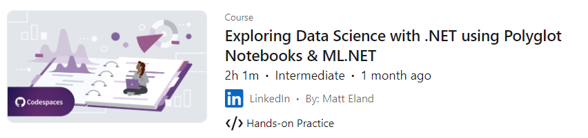 Pictures · LinkedIn — Exploring Data Science with .NET using Polyglot Notebooks & ML.NET 2024-10