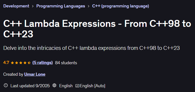 Pictures · C++ Lambda Expressions – From C++98 to C++23 2025-9
