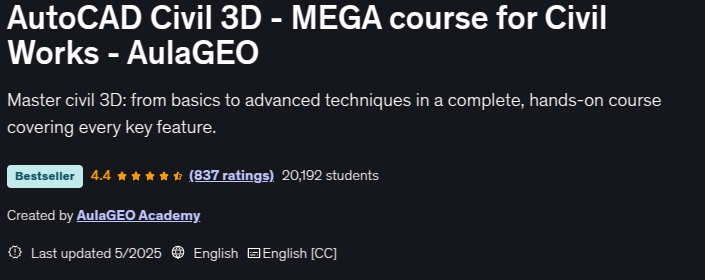 Pictures · AutoCAD Civil 3D – MEGA course for Civil Works – AulaGEO 2025-5
