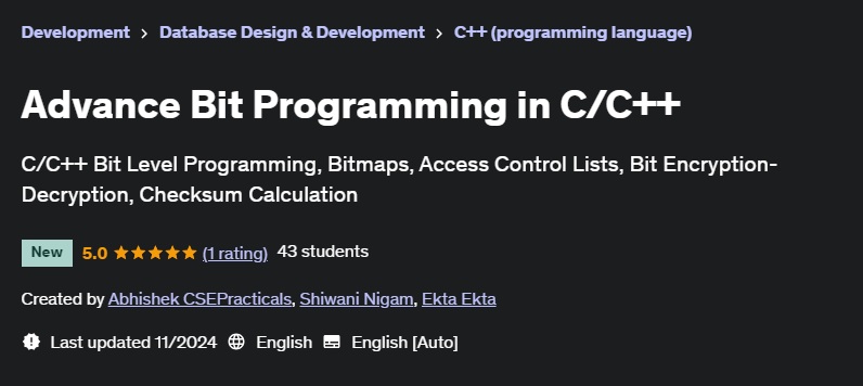 Pictures · Udemy — Advance Bit Programming in C/C++ 2024-10