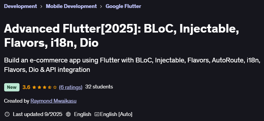 Pictures · Udemy — Advanced Flutter[2025]: BLoC, Injectable, Flavors, i18n, Dio 2025-8
