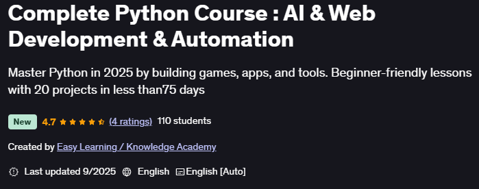 图片 · 完整 Python 赛道: AI 网页开发与自动化 2025-9